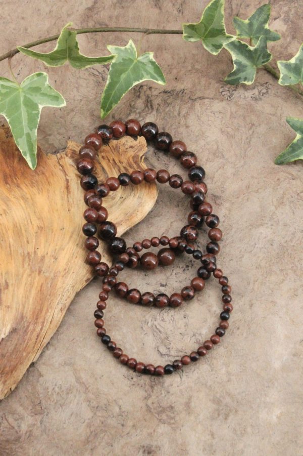 Bracelet Obsidienne Acajou