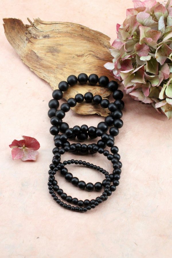 Bracelet Onyx Noir Mat
